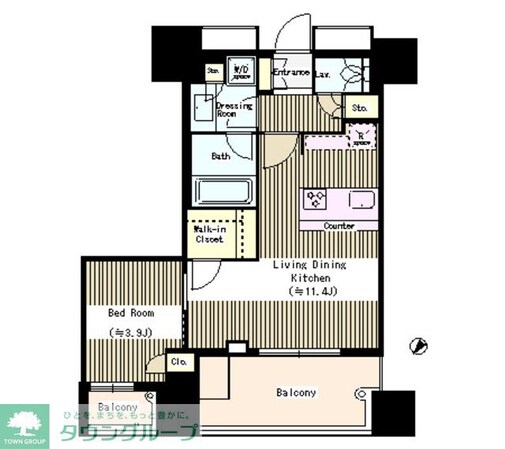 リビオ日本橋人形町の物件間取画像